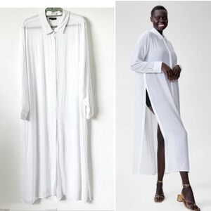 UNIVERSAL STANDARD ✨ Button Down Shirt Dress cover up | Sz L